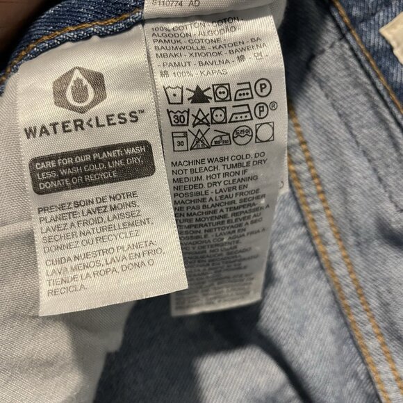 Levi's Jeans Mens 30x30 501 Original Fit Blue Button Fly 100% Cotton Denim Pants - Picture 5 of 10